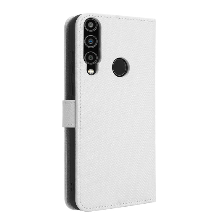 For Orbic Magic 5G R678EL Diamond Texture Leather Phone Case(White) - More Brand by PMC Jewellery | Online Shopping South Africa | PMC Jewellery | Buy Now Pay Later Mobicred