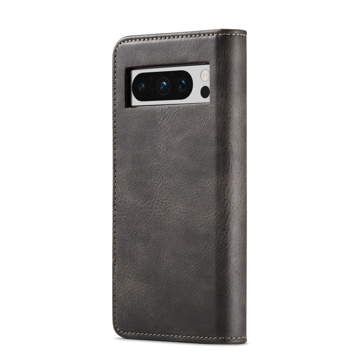 For Google Pixel 8 Pro DG.MING Crazy Horse Texture Detachable Magnetic Leather Phone Case(Grey) - Google Cases by DG.MING | Online Shopping South Africa | PMC Jewellery | Buy Now Pay Later Mobicred