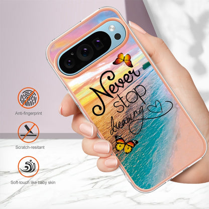 For Google Pixel 9 / 9 Pro Electroplating IMD TPU Phone Case(Dream Butterfly) - Google Cases by PMC Jewellery | Online Shopping South Africa | PMC Jewellery | Buy Now Pay Later Mobicred