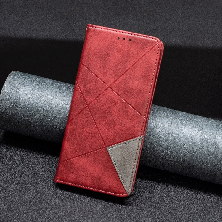 For Xiaomi Redmi Note 13 Pro 5G Rhombus Texture Magnetic Leather Phone Case(Red) - Xiaomi Cases by PMC TechLife | Online Shopping South Africa | PMC TechLife | Buy Now Pay Later Mobicred