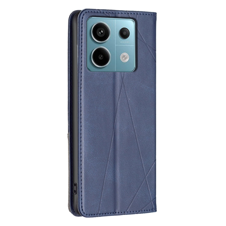 For Xiaomi Redmi Note 13 Pro 5G Rhombus Texture Magnetic Leather Phone Case(Blue) - Xiaomi Cases by PMC Jewellery | Online Shopping South Africa | PMC Jewellery | Buy Now Pay Later Mobicred