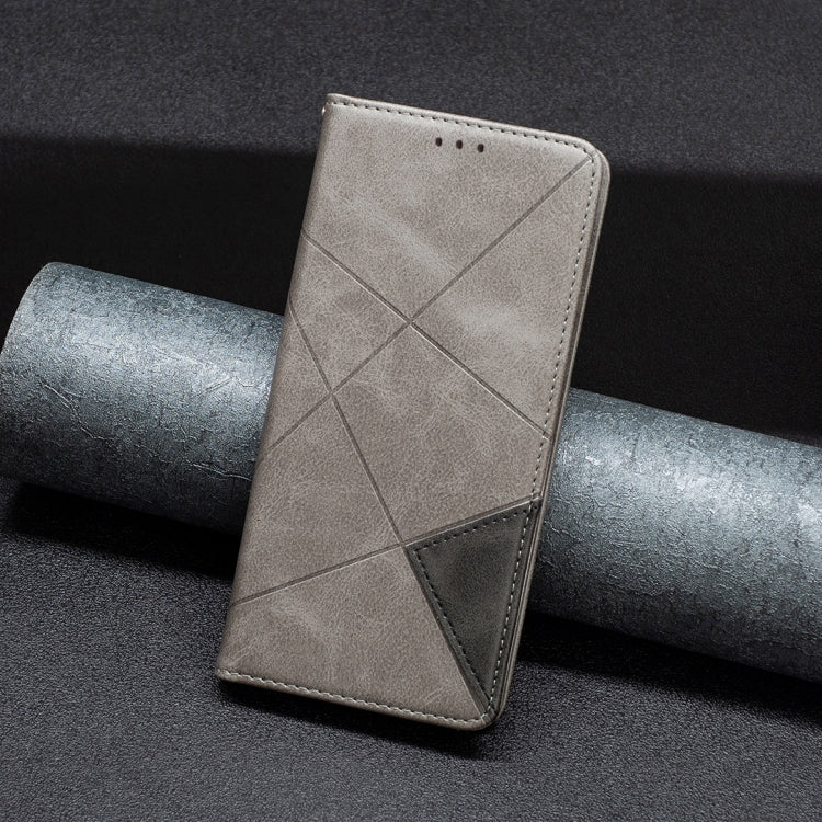 For Xiaomi Redmi K70E Rhombus Texture Magnetic Leather Phone Case(Grey) - K70E Cases by PMC Jewellery | Online Shopping South Africa | PMC Jewellery | Buy Now Pay Later Mobicred