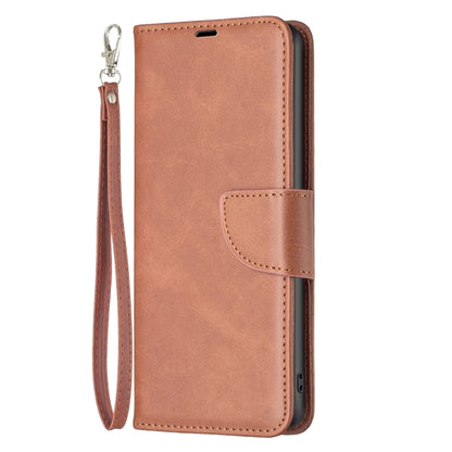 For Google Pixel 8 Lambskin Texture Pure Color Flip Leather Phone Case(Brown) - Google Cases by PMC Jewellery | Online Shopping South Africa | PMC Jewellery | Buy Now Pay Later Mobicred