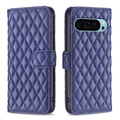 For Google Pixel 9 Pro Diamond Lattice Wallet Leather Flip Phone Case(Blue) - Google Cases by PMC Jewellery | Online Shopping South Africa | PMC Jewellery | Buy Now Pay Later Mobicred