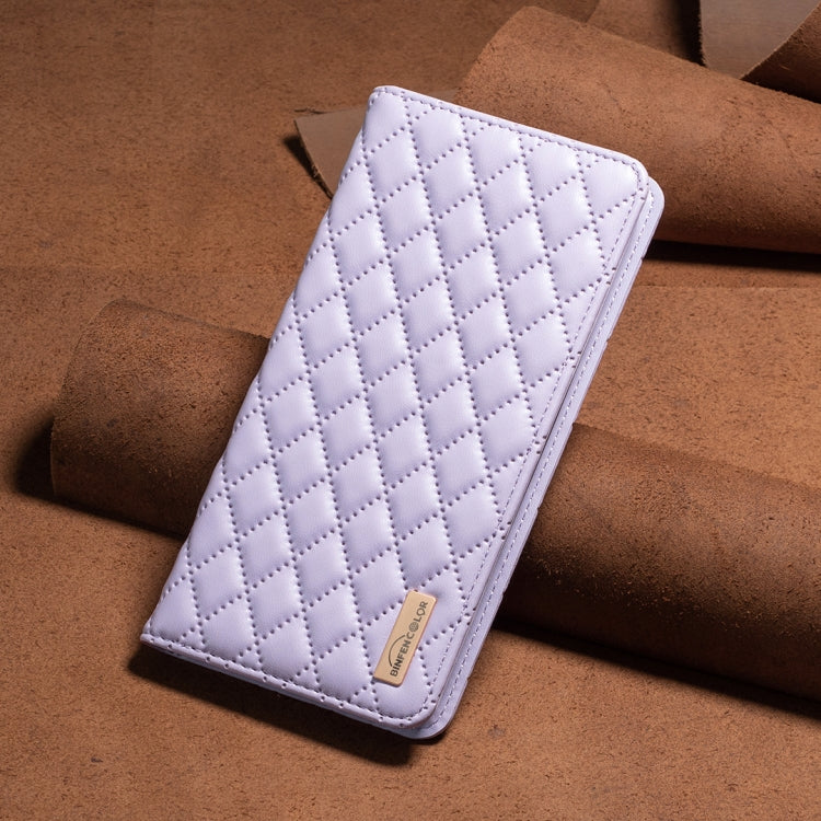 For Xiaomi Redmi K70 / K70 Pro Diamond Lattice Magnetic Leather Flip Phone Case(Purple) - K70 Pro Cases by PMC Jewellery | Online Shopping South Africa | PMC Jewellery | Buy Now Pay Later Mobicred