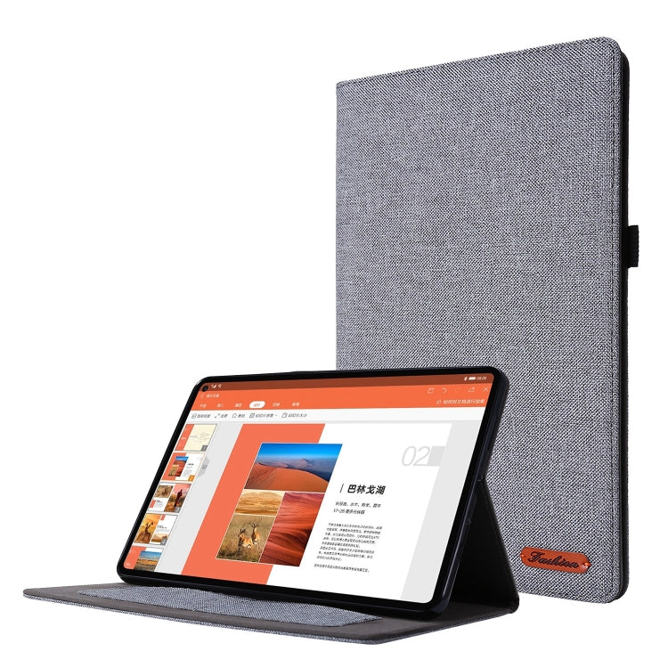 For Huawei MatePad SE 11 2024 Fabric Leather Tablet Case(Grey) - free shipping - PMC Jewellery - Order now!