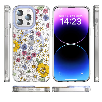 For iPhone 14 Pro MagSafe Magnetic TPU Phone Case(Little Flower) - iPhone 14 Pro Cases by PMC Jewellery | Online Shopping South Africa | PMC Jewellery