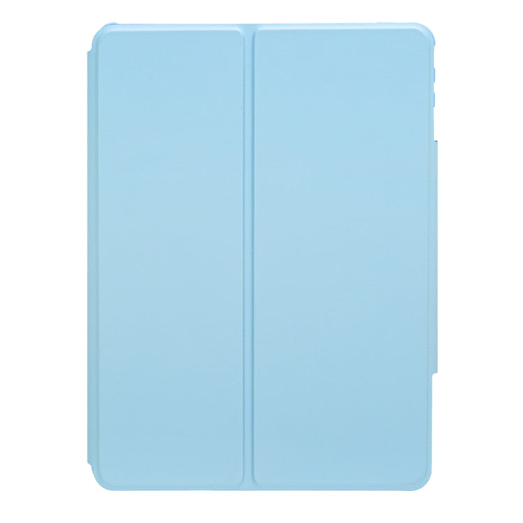 For iPad 10th Gen 10.9 2022 F10B 360 Rotation Acrylic Transparent Bluetooth Keyboard Leather Case(Blue) - Universal by PMC Jewellery | Online Shopping South Africa | PMC Jewellery