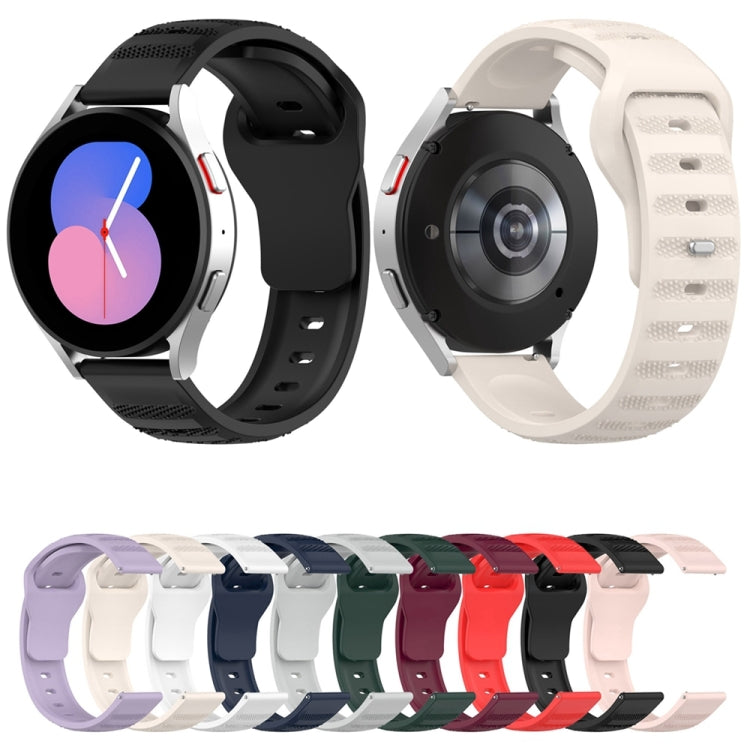 22mm Universal Dots Pattern Silicone Replacement Watch Band(Black) - 22mm Bands by PMc TechLife | Online Shopping South Africa | PMc TechLife | Buy Now Pay Later Mobicred