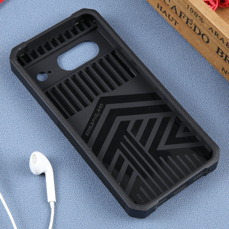 For Google Pixel 8 Camera Shield Card Slot PC+TPU Phone Case(Black) - Google Cases by PMC TechLife | Online Shopping South Africa | PMC TechLife | Buy Now Pay Later Mobicred