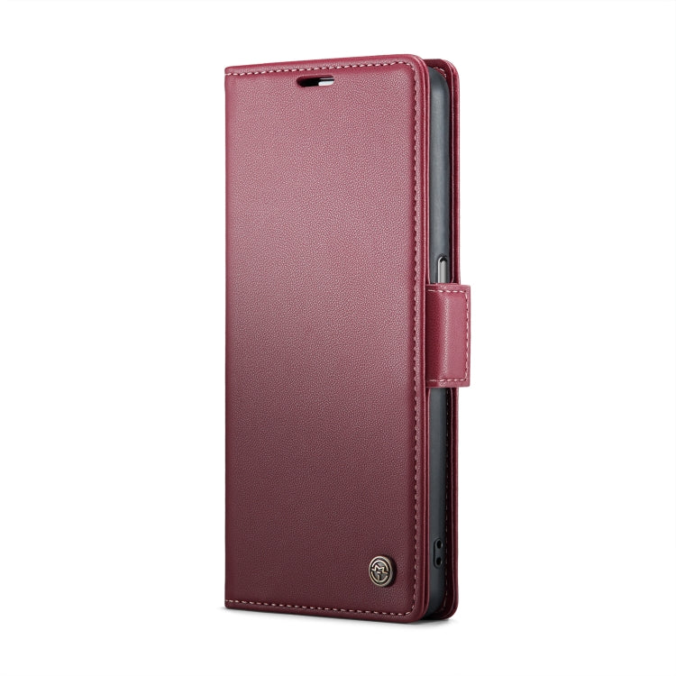 For OPPO A57 4G Global/A57s 4G Global CaseMe 023 Butterfly Buckle Litchi Texture RFID Anti-theft Leather Phone Case(Wine Red) - OPPO Cases by CaseMe | Online Shopping South Africa | PMC Jewellery | Buy Now Pay Later Mobicred