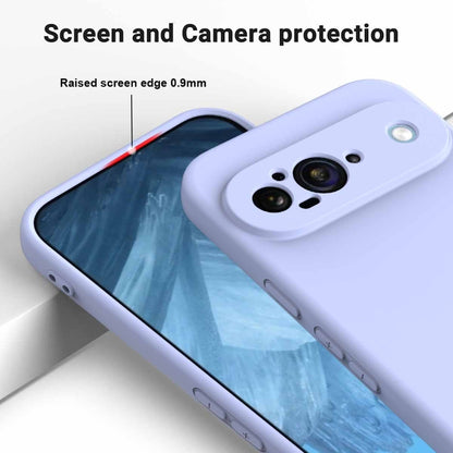 For Google Pixel 9 Pure Color Liquid Silicone Shockproof Phone Case(Purple) - Google Cases by PMC Jewellery | Online Shopping South Africa | PMC Jewellery | Buy Now Pay Later Mobicred