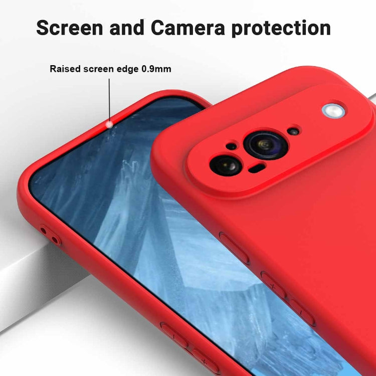 For Google Pixel 9 Pure Color Liquid Silicone Shockproof Phone Case(Red) - Google Cases by PMC Jewellery | Online Shopping South Africa | PMC Jewellery | Buy Now Pay Later Mobicred