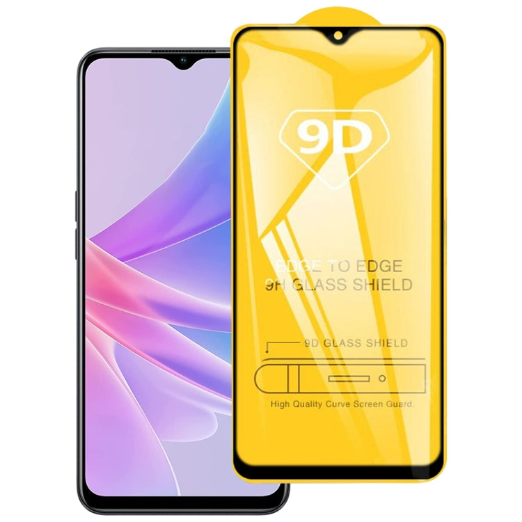 For OPPO A78 4G 9D Full Glue Screen Tempered Glass Film - OPPO Tempered Glass by PMC Jewellery | Online Shopping South Africa | PMC Jewellery | Buy Now Pay Later Mobicred