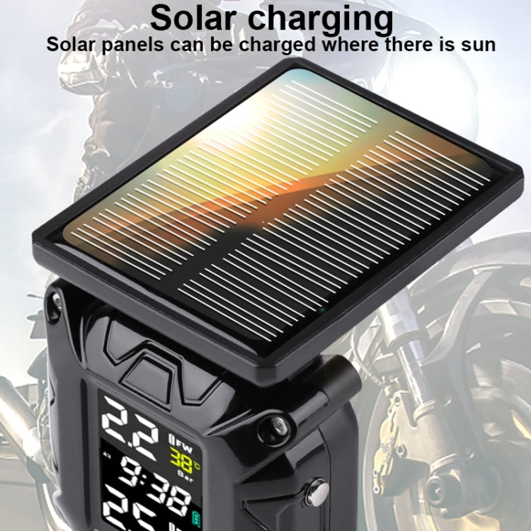 M9 Color Screen Motorcycle Solar Wireless Tire Pressure Monitor With Handbar Mount - Electrical System by PMC Jewellery | Online Shopping South Africa | PMC Jewellery | Buy Now Pay Later Mobicred