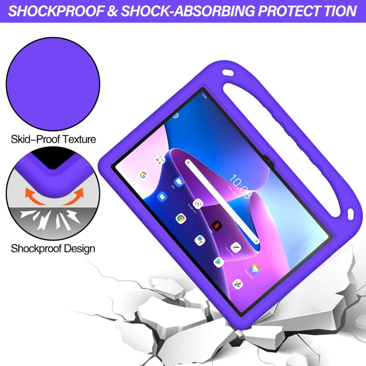 For Lenovo Tab P11 Gen 2 11.5 Handle EVA Shockproof Tablet Case with Holder(Purple) - Lenovo by PMC TechLife | Online Shopping South Africa | PMC TechLife | Buy Now Pay Later Mobicred