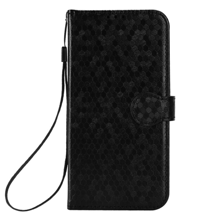 For Google Pixel 9 Pro Honeycomb Dot Texture Leather Phone Case(Black) - Google Cases by PMC Jewellery | Online Shopping South Africa | PMC Jewellery | Buy Now Pay Later Mobicred