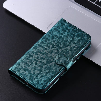 For Google Pixel 9 Pro XL Honeycomb Dot Texture Leather Phone Case(Green) - Google Cases by PMC Jewellery | Online Shopping South Africa | PMC Jewellery | Buy Now Pay Later Mobicred