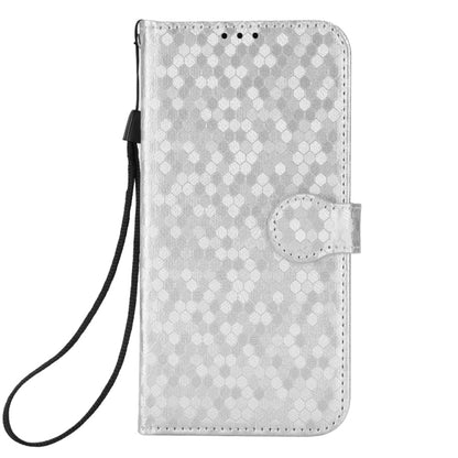 For Google Pixel 9 Pro XL Honeycomb Dot Texture Leather Phone Case(Silver) - Google Cases by PMC Jewellery | Online Shopping South Africa | PMC Jewellery | Buy Now Pay Later Mobicred