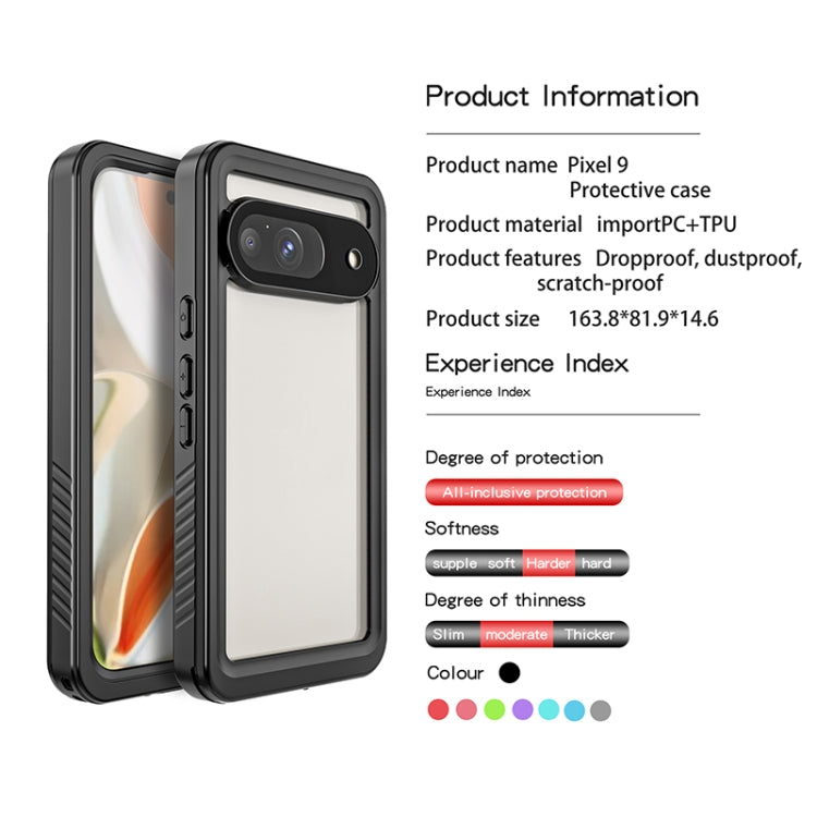 For Google Pixel 9 RedPepper Shockproof IP68 Waterproof PC + TPU Protective Case(Black) - free shipping - PMC Jewellery - Order now!