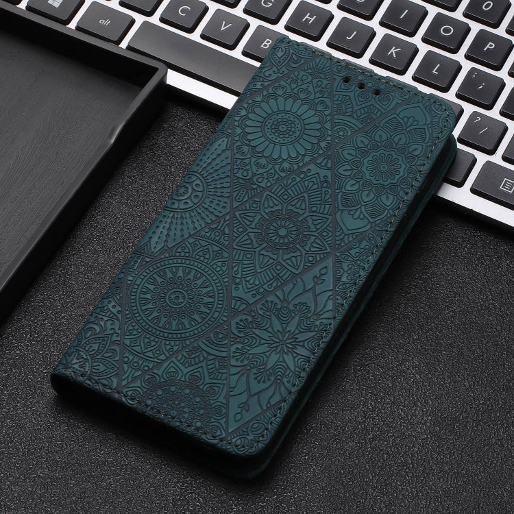 For Redmi Note 12 5G Global Ethnic Embossed Adsorption Leather Phone Case(Blue) - Xiaomi Cases by PMC TechLife | Online Shopping South Africa | PMC TechLife | Buy Now Pay Later Mobicred
