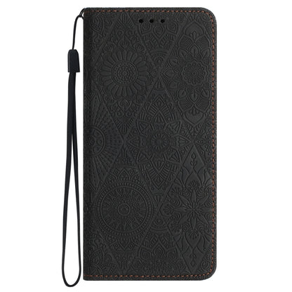 For Xiaomi 12 Lite Ethnic Embossed Adsorption Leather Phone Case(Black) - Xiaomi Cases by PMC Jewellery | Online Shopping South Africa | PMC Jewellery | Buy Now Pay Later Mobicred