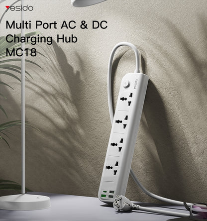 Yesido MC-18 PD 20W + QC 3.0 3250W High Power Fast Charging Socket(EU Plug) - Extension Socket by Yesido | Online Shopping South Africa | PMC Jewellery | Buy Now Pay Later Mobicred