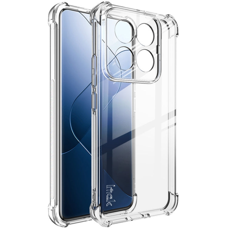 For Xiaomi 14 Pro 5G imak Shockproof Airbag TPU Phone Case(Transparent) - 14 Pro Cases by imak | Online Shopping South Africa | PMC Jewellery | Buy Now Pay Later Mobicred