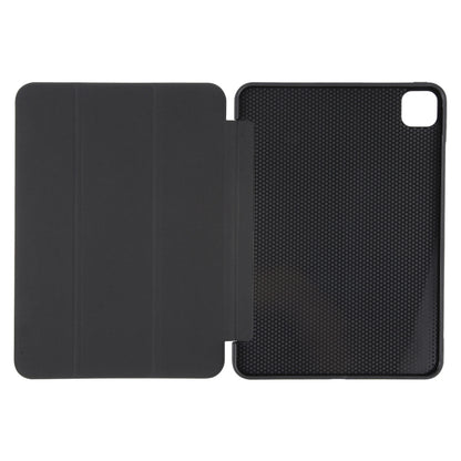 For iPad Air 11 2025 / 2024 GEBEI 3-folding Holder Shockproof Flip Leather Tablet Case(Black) - iPad Air 11 2025 / 2024 Cases by GEBEI | Online Shopping South Africa | PMC Jewellery | Buy Now Pay Later Mobicred