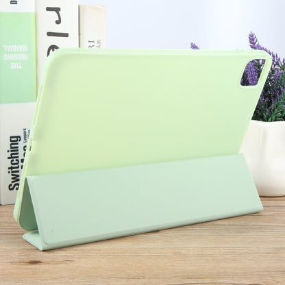 For iPad Pro 11 2024 GEBEI 3-folding Holder Shockproof Flip Leather Tablet Case(Green) - iPad Pro 11 2024 Cases by GEBEI | Online Shopping South Africa | PMC Jewellery | Buy Now Pay Later Mobicred