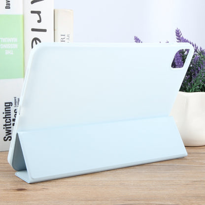 For iPad Pro 13 2024 GEBEI 3-folding Holder Shockproof Flip Leather Tablet Case(Sky Blue) - iPad Pro 13 2024 Cases by GEBEI | Online Shopping South Africa | PMC Jewellery | Buy Now Pay Later Mobicred