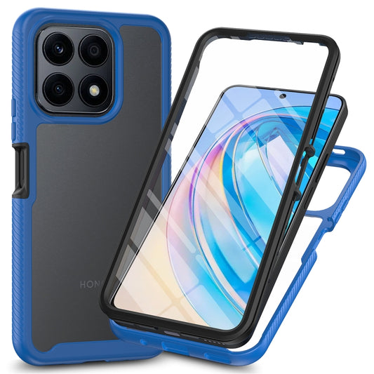 For Honor X8a Starry Sky Full Body Hybrid Shockproof Phone Case with PET Film(Royal Blue) - Honor Cases by PMC Jewellery | Online Shopping South Africa | PMC Jewellery | Buy Now Pay Later Mobicred