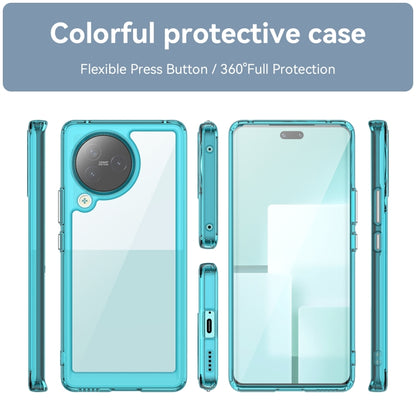 For Xiaomi Civi 3 Colorful Series Acrylic Hybrid TPU Phone Case(Transparent Blue) - Xiaomi Cases by PMC Jewellery | Online Shopping South Africa | PMC Jewellery | Buy Now Pay Later Mobicred