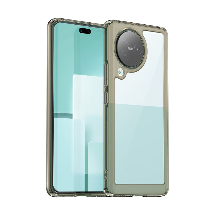 For Xiaomi Civi 3 Colorful Series Acrylic Hybrid TPU Phone Case(Transparent Grey) - Xiaomi Cases by PMC Jewellery | Online Shopping South Africa | PMC Jewellery | Buy Now Pay Later Mobicred