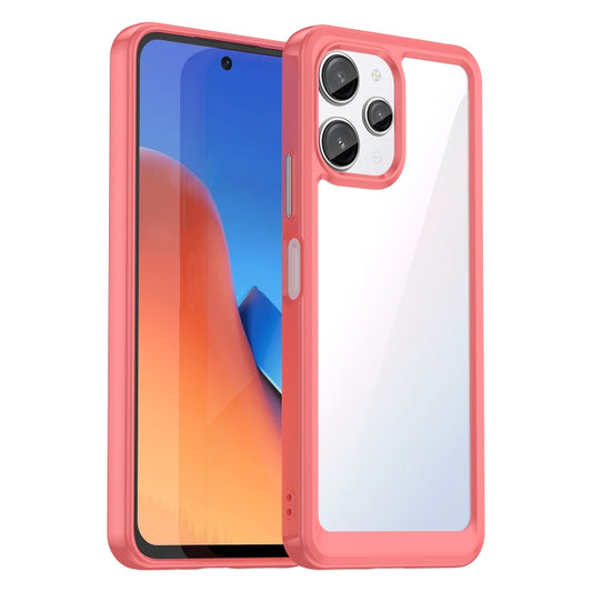 For Xiaomi Redmi 12R Colorful Series Acrylic Hybrid TPU Phone Case(Red) - Xiaomi Cases by PMC Jewellery | Online Shopping South Africa | PMC Jewellery | Buy Now Pay Later Mobicred