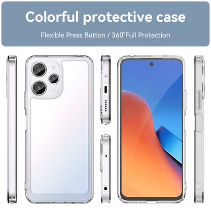 For Xiaomi Poco M6 Pro 5G Colorful Series Acrylic Hybrid TPU Phone Case(Transparent) - Xiaomi Cases by PMC Jewellery | Online Shopping South Africa | PMC Jewellery | Buy Now Pay Later Mobicred