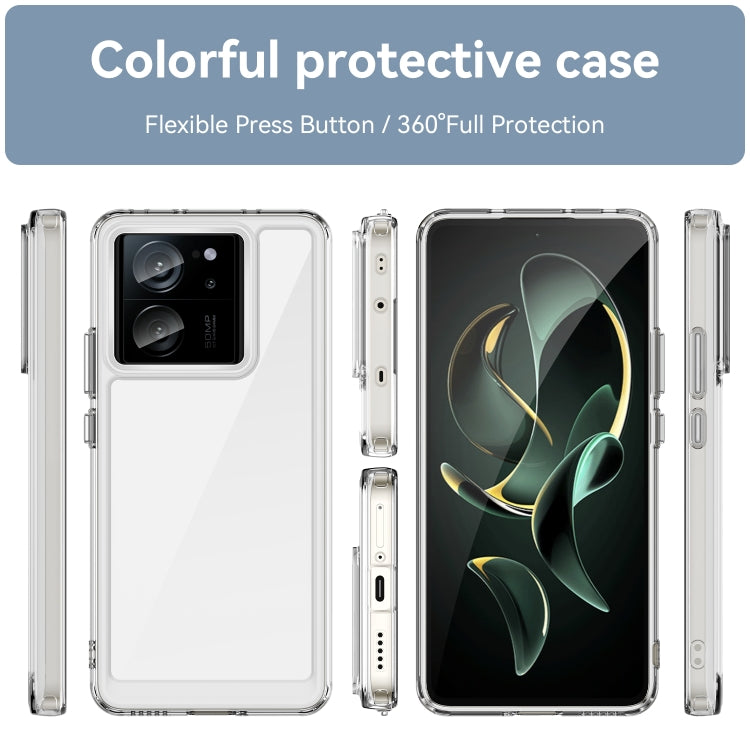 For Xiaomi Redmi K60 Ultra Colorful Series Acrylic Hybrid TPU Phone Case(Transparent) - Redmi K60 Ultra Cases by PMC Jewellery | Online Shopping South Africa | PMC Jewellery | Buy Now Pay Later Mobicred