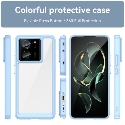 For Xiaomi Redmi K60 Ultra Colorful Series Acrylic Hybrid TPU Phone Case(Blue) - Redmi K60 Ultra Cases by PMC Jewellery | Online Shopping South Africa | PMC Jewellery | Buy Now Pay Later Mobicred