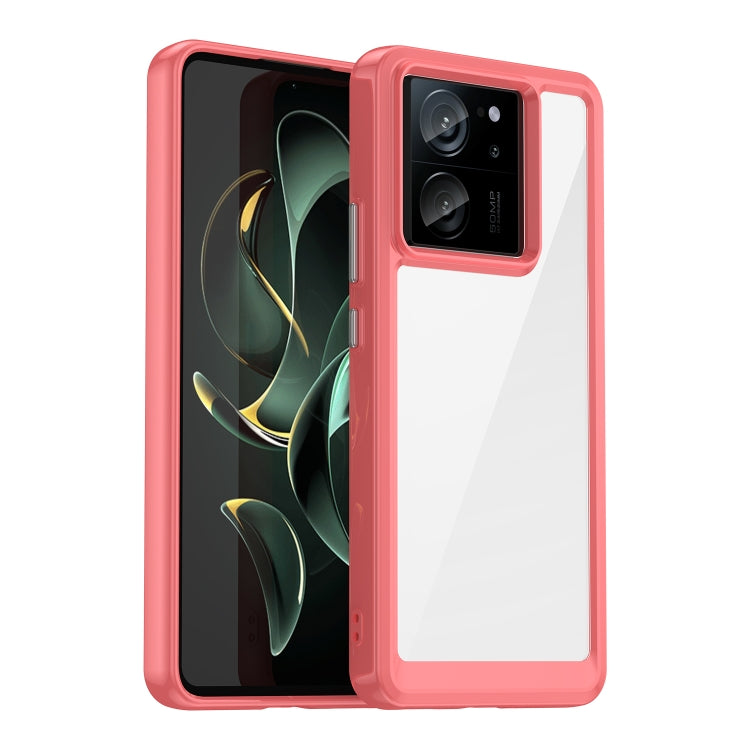 For Xiaomi Redmi K60 Ultra Colorful Series Acrylic Hybrid TPU Phone Case(Red) - Redmi K60 Ultra Cases by PMC Jewellery | Online Shopping South Africa | PMC Jewellery | Buy Now Pay Later Mobicred