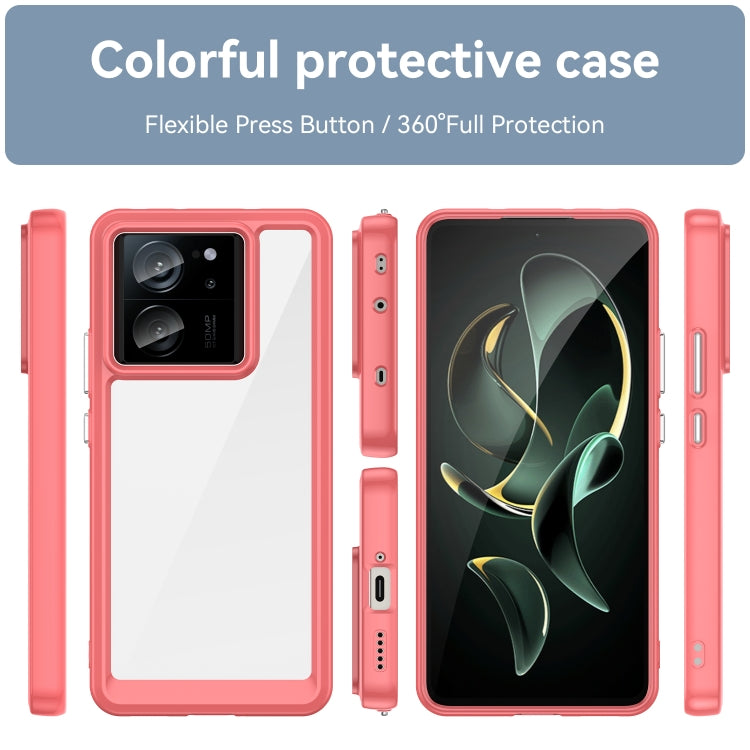 For Xiaomi Redmi K60 Ultra Colorful Series Acrylic Hybrid TPU Phone Case(Red) - Redmi K60 Ultra Cases by PMC Jewellery | Online Shopping South Africa | PMC Jewellery | Buy Now Pay Later Mobicred