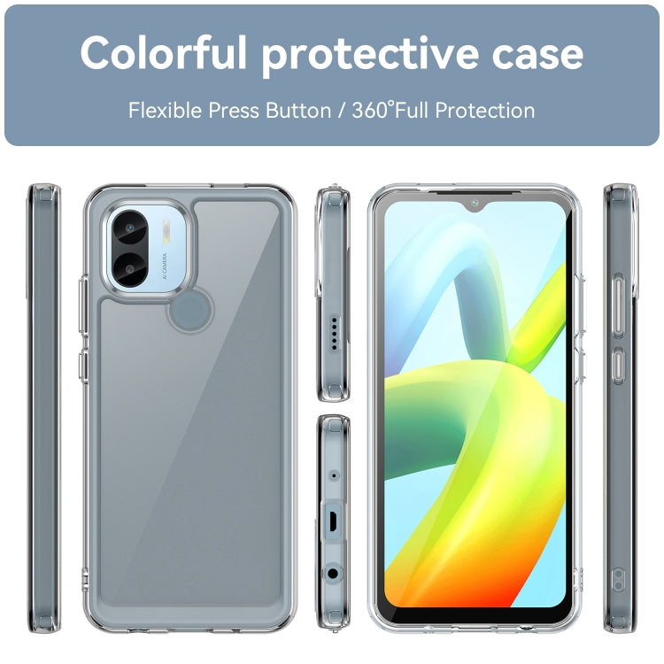 For Xiaomi Poco C50 Colorful Series Acrylic Hybrid TPU Phone Case(Transparent) - Xiaomi Cases by PMC Jewellery | Online Shopping South Africa | PMC Jewellery | Buy Now Pay Later Mobicred