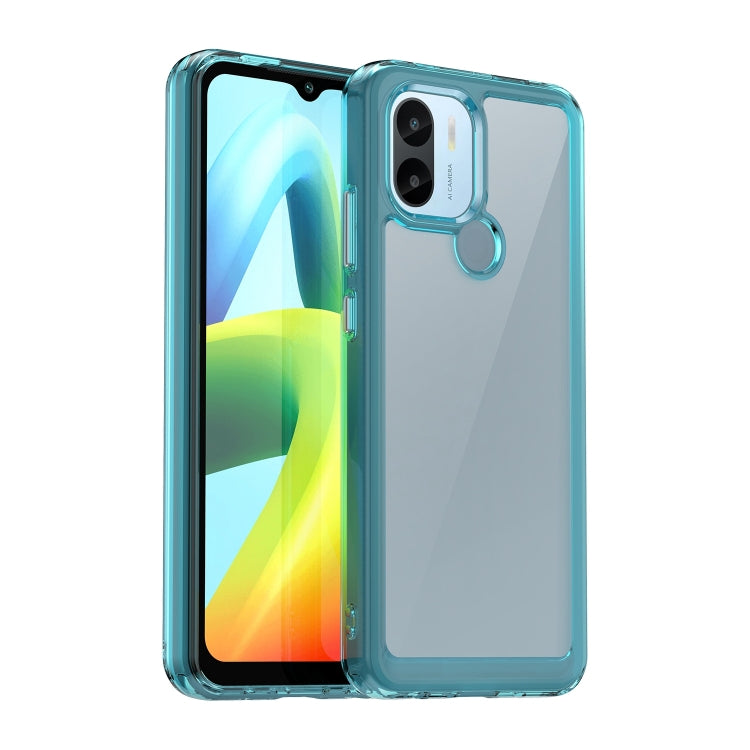 For Xiaomi Poco C50 Colorful Series Acrylic Hybrid TPU Phone Case(Transparent Blue) - Xiaomi Cases by PMC Jewellery | Online Shopping South Africa | PMC Jewellery | Buy Now Pay Later Mobicred