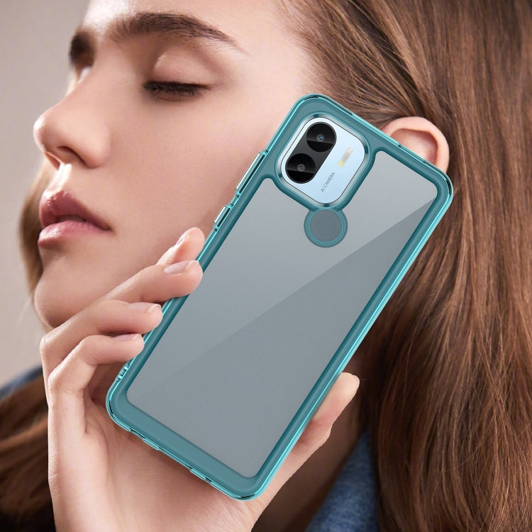 For Xiaomi Poco C51 Colorful Series Acrylic Hybrid TPU Phone Case(Transparent Blue) - Xiaomi Cases by PMC Jewellery | Online Shopping South Africa | PMC Jewellery | Buy Now Pay Later Mobicred