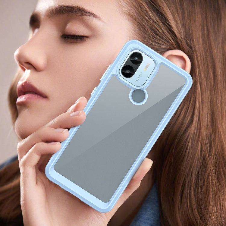 For Xiaomi Poco C51 Colorful Series Acrylic Hybrid TPU Phone Case(Blue) - Xiaomi Cases by PMC Jewellery | Online Shopping South Africa | PMC Jewellery | Buy Now Pay Later Mobicred