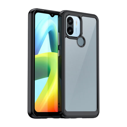 For Xiaomi Poco C51 Colorful Series Acrylic Hybrid TPU Phone Case(Black) - Xiaomi Cases by PMC Jewellery | Online Shopping South Africa | PMC Jewellery | Buy Now Pay Later Mobicred