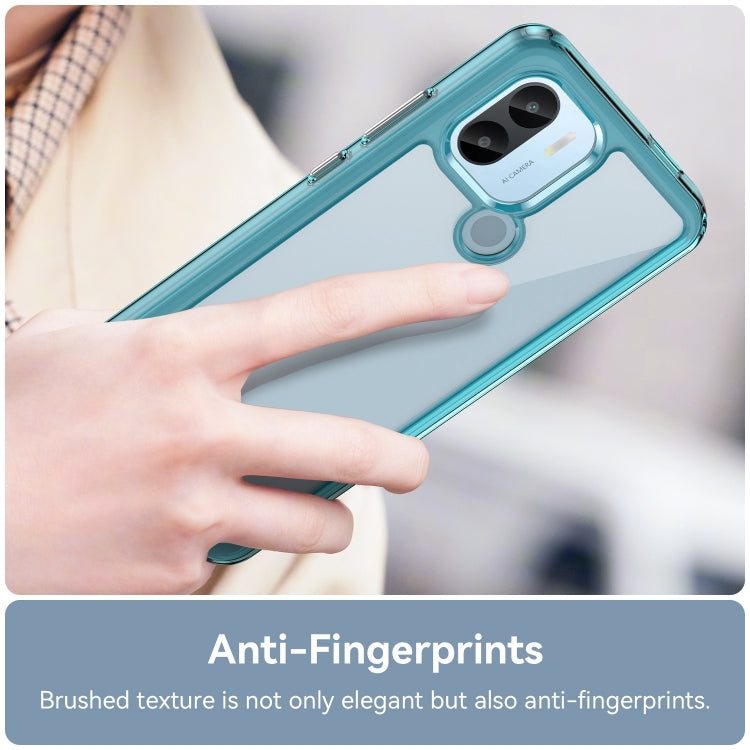 For Xiaomi Redmi A1+ Colorful Series Acrylic Hybrid TPU Phone Case(Transparent Blue) - Xiaomi Cases by PMC Jewellery | Online Shopping South Africa | PMC Jewellery | Buy Now Pay Later Mobicred