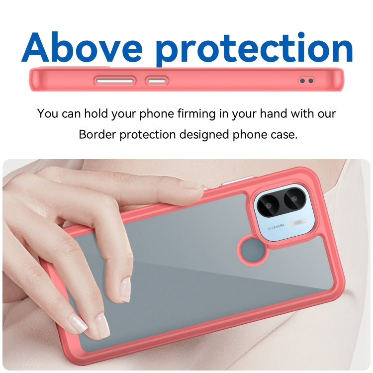 For Xiaomi Redmi A1+ Colorful Series Acrylic Hybrid TPU Phone Case(Red) - Xiaomi Cases by PMC Jewellery | Online Shopping South Africa | PMC Jewellery | Buy Now Pay Later Mobicred