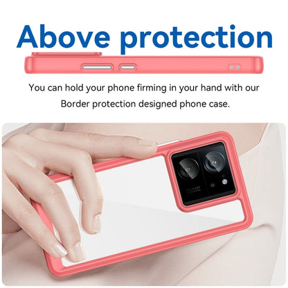 For Xiaomi 13T Pro Colorful Series Acrylic Hybrid TPU Phone Case(Red) - Xiaomi Cases by PMC Jewellery | Online Shopping South Africa | PMC Jewellery | Buy Now Pay Later Mobicred