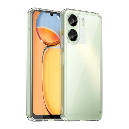 For Xiaomi Redmi 13C 4G Colorful Series Acrylic Hybrid TPU Phone Case(Transparent) - 13C Cases by PMC Jewellery | Online Shopping South Africa | PMC Jewellery | Buy Now Pay Later Mobicred