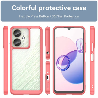 For Xiaomi Poco M6 Colorful Series Acrylic Hybrid TPU Phone Case(Red) - Xiaomi Cases by PMC Jewellery | Online Shopping South Africa | PMC Jewellery | Buy Now Pay Later Mobicred